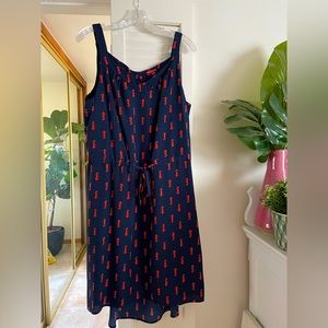 NWOT Merona navy seahorse print dress